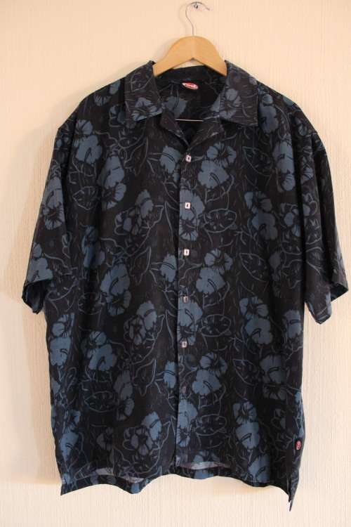 Vintage Navy Tropical Shirt (XL)