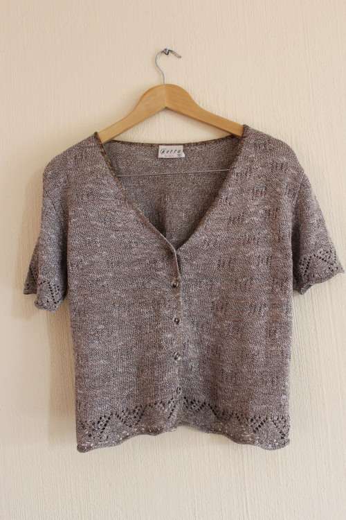 Vintage 90's Brown Knit Top (Medium)