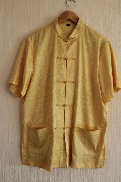 Yellow Oriental Style Shirt (Small / Medium)