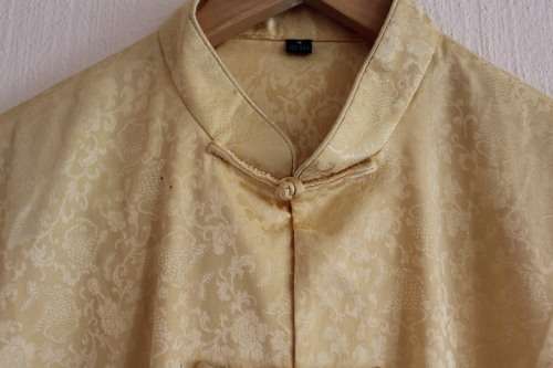 Yellow Oriental Style Shirt (Small / Medium)