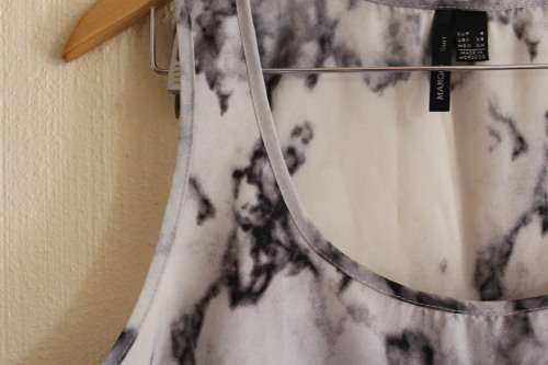 Marble-Look Shirt by Mango (Small)