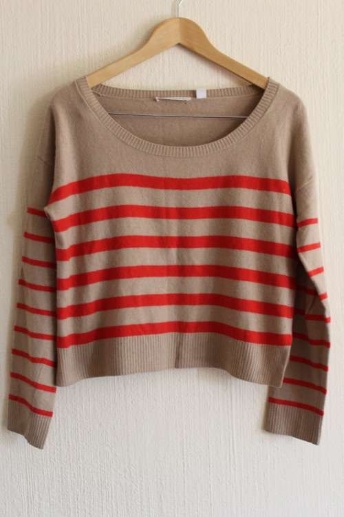 Orange and Beige Sweater by Trenery (Medium) See description