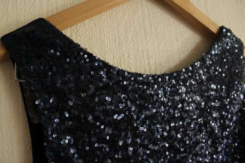Blue Sequin "Lipsy London" Top (Size 10)