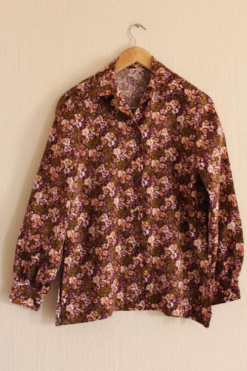 Stunning Vintage Polyester Shirt (Medium / Large)