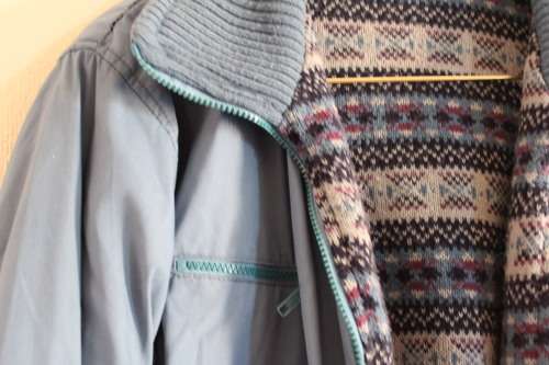 Blue Boho Reversible Vintage Jacket (Medium / Large)