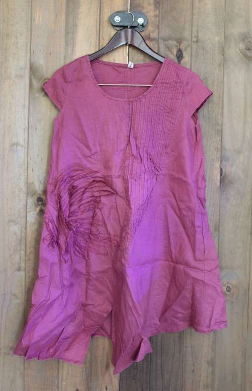 Dusty Red Boho Dress / Tunic (Large / XL)