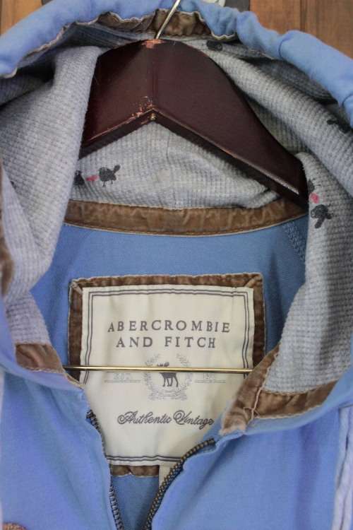 Blue Zip Up Lightweight Sweat by Abercrombie & Fitch (Medium)