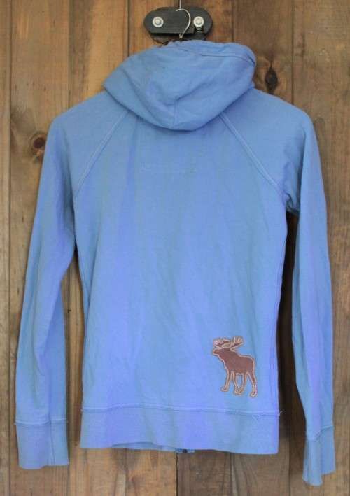 Blue Zip Up Lightweight Sweat by Abercrombie & Fitch (Medium)