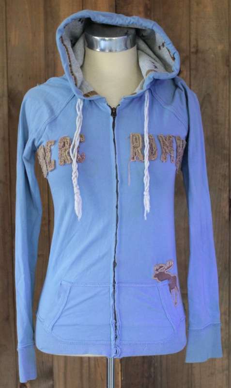 Blue Zip Up Lightweight Sweat by Abercrombie & Fitch (Medium)