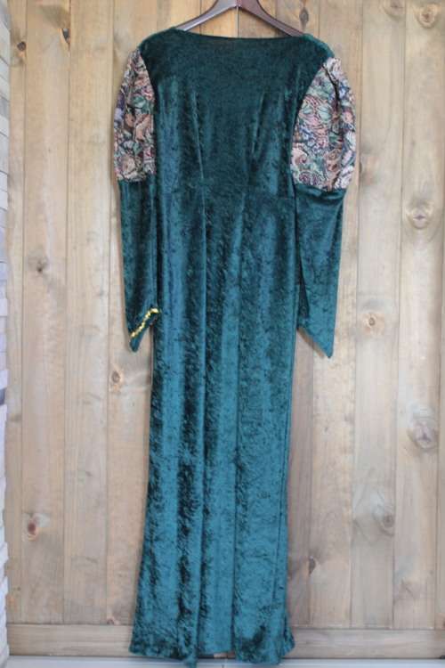 Vintage Green Medieval Dress (Large / XL)