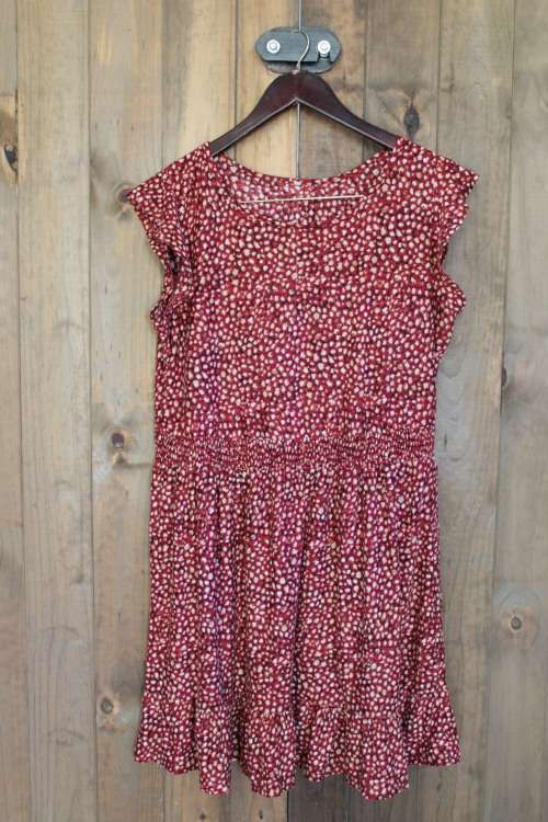 Red and Yellow Summer Dress (Large)