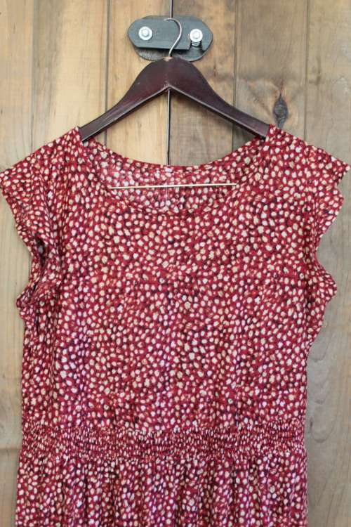 Red and Yellow Summer Dress (Large)