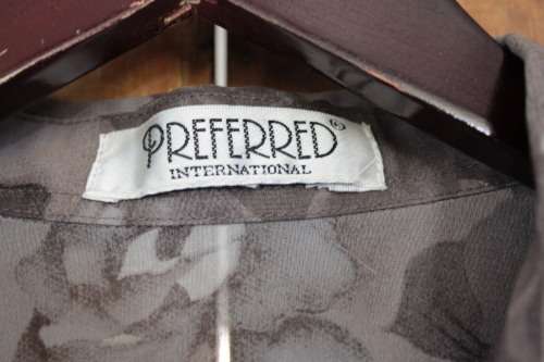 Grey Vintage Semi Sheer Shirt (Large / XL)
