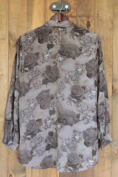 Grey Vintage Semi Sheer Shirt (Large / XL)