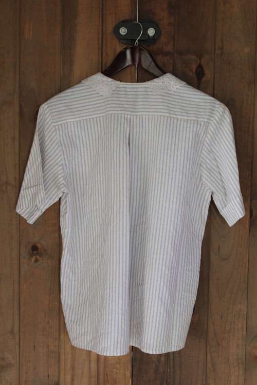 Vintage Striped Button Up Shirt (Size 14)