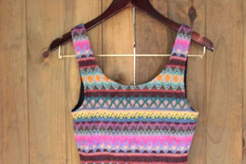 Boho Print Mini Dress (Small)
