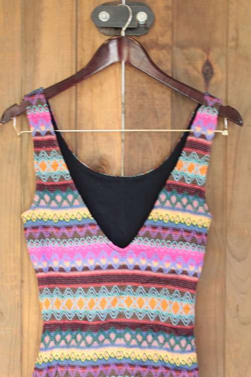 Boho Print Mini Dress (Small)