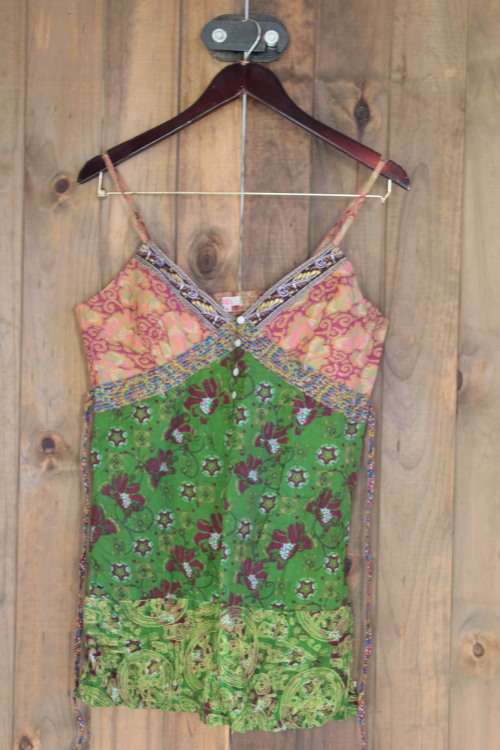 Boho Strappy Top (Small / Medium)