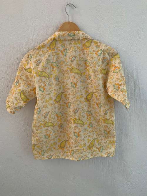 Vintage Paisley Button Up Shirt (Small / Medium)