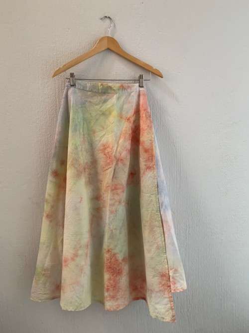 Tie Dye Wraparound Skirt (Large / XL)