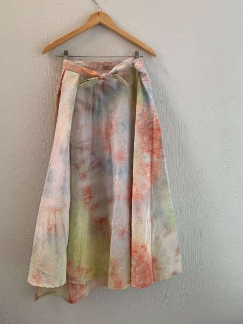 Tie Dye Wraparound Skirt (Large / XL)