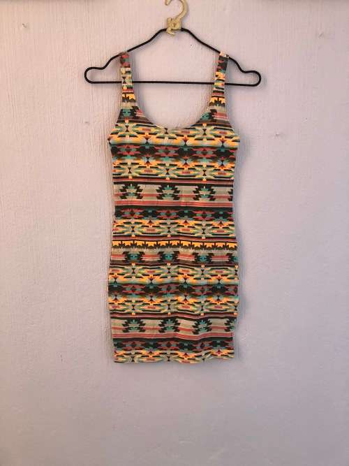 Aztec Print Vest Mini Dress / Tunic (XS / Small)