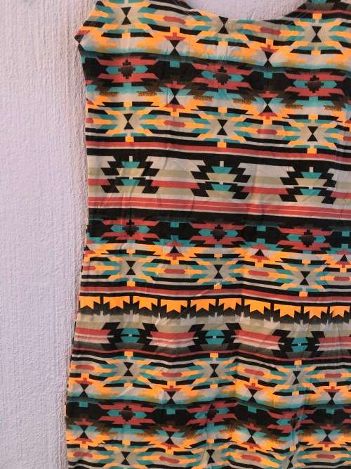 Aztec Print Vest Mini Dress / Tunic (XS / Small)