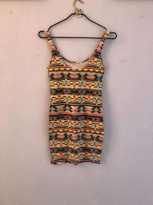 Aztec Print Vest Mini Dress / Tunic (XS / Small)