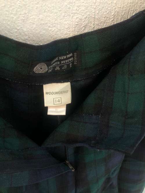Blue / Green Highwaist Pants (Size 14)