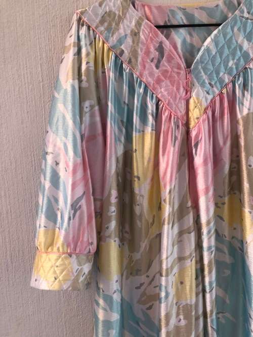 Vintage Pastel Nightgown (Large / XL)