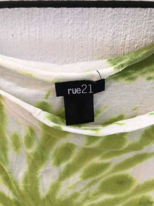 Green & White TIe Dye Shirt (Medium)