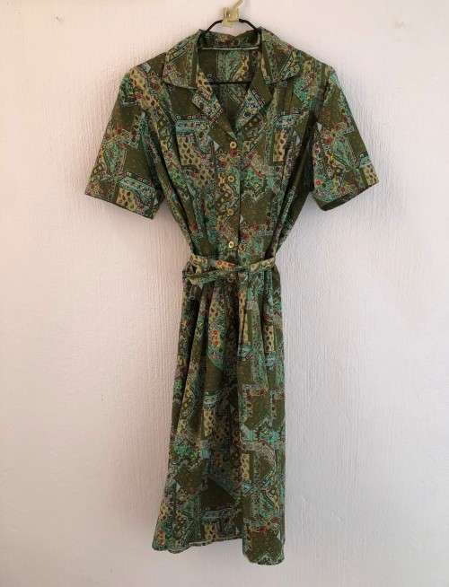 Olive Vintage Dress (XL)