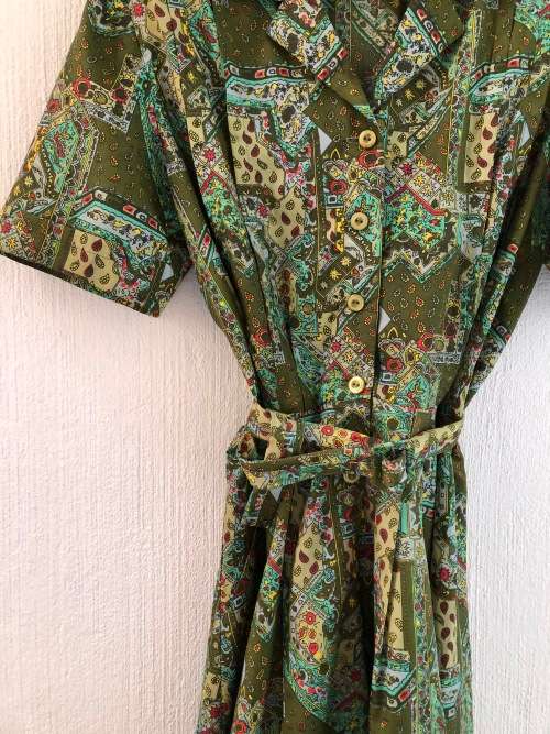 Olive Vintage Dress (XL)
