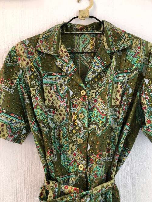 Olive Vintage Dress (XL)