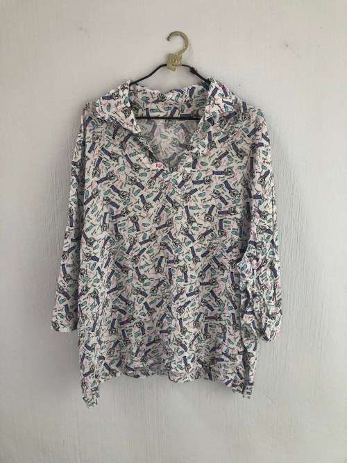 Vintage Shirt with Cute Print (2 to 3 XL)