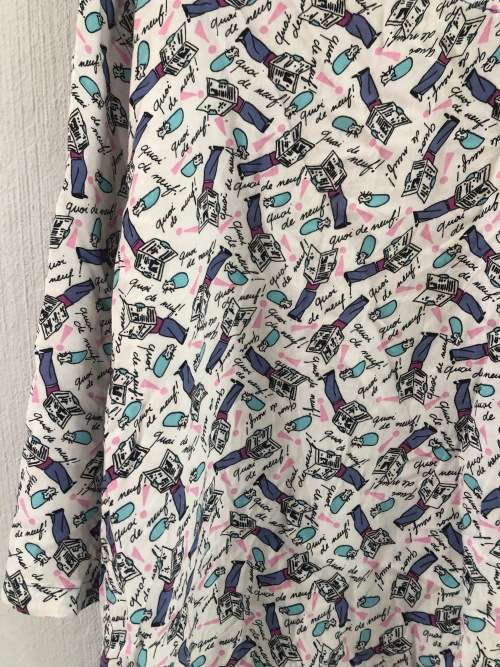Vintage Shirt with Cute Print (2 to 3 XL)