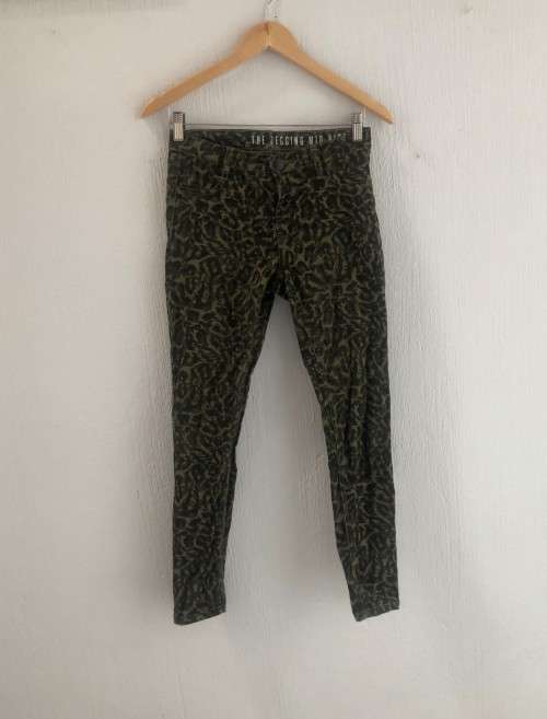 Olive Mid Rise Cotton On Pants (Size 8)