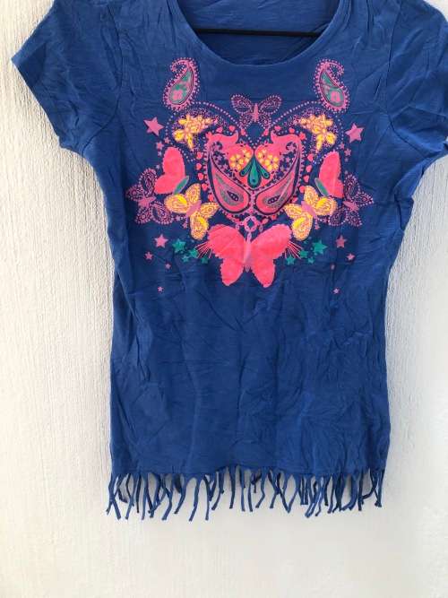 Blue Top with Tassle Detail (Age 12 to 13 years)