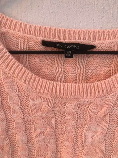 Pink Knit Cardigan (Best fit XL)