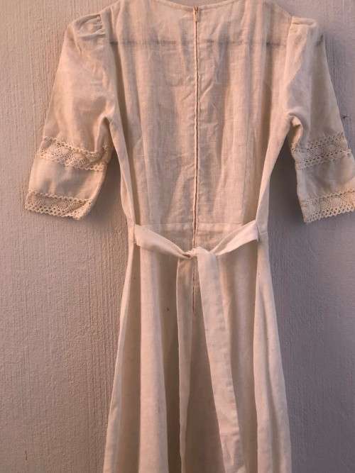 White Vintage Cotton On Dress (Size 9 - Small / Medium)