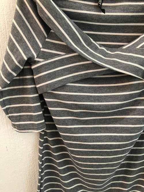 Modern Grey and White Dress (XXL)