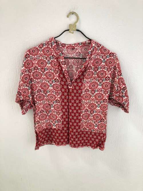 Cute Boho 3/4 Sleeve Top (XL)