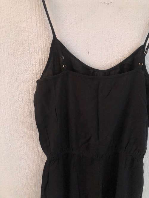 Black Strappy Playsuit (Small / Medium)