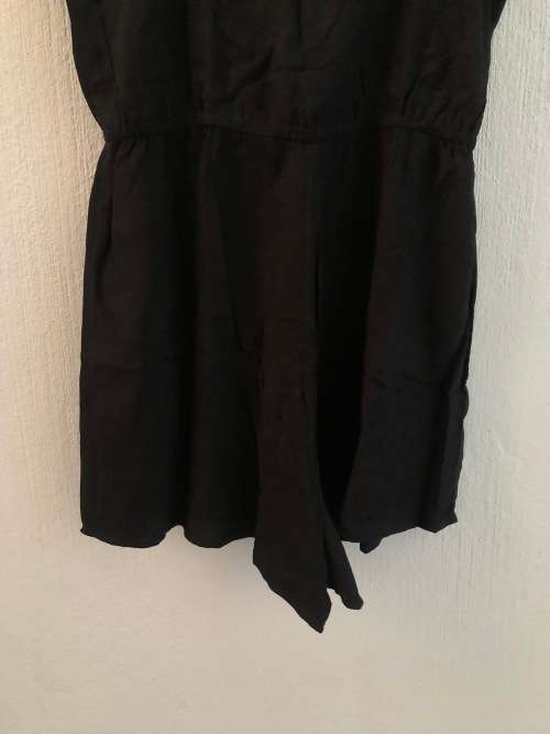 Black Strappy Playsuit (Small / Medium)
