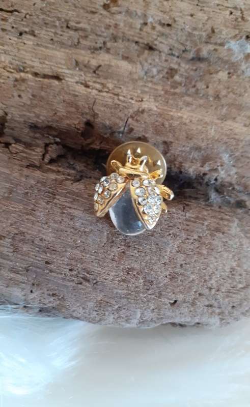 Vintage Lady Bug Pin (Measures 1cm in diameter)