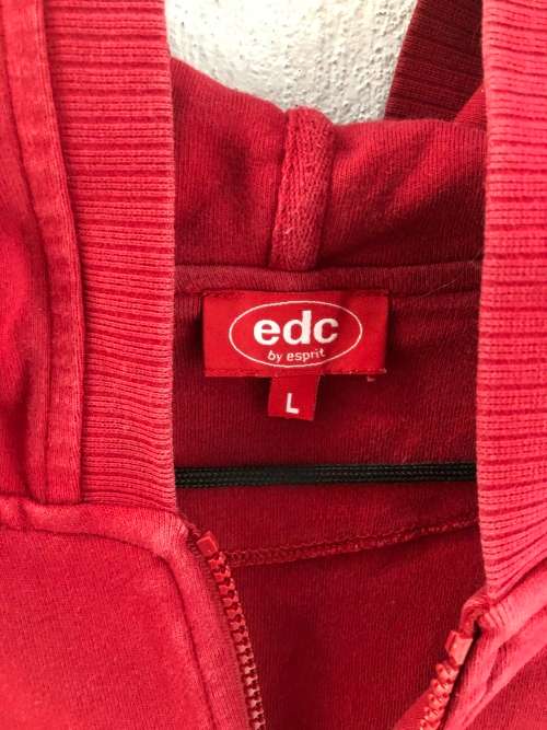 Red Zip Up Hoodie by Esprit (Large)