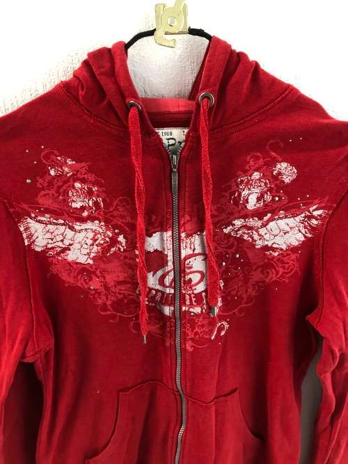 Red Esprit Zip Up Hoodie (Medium)