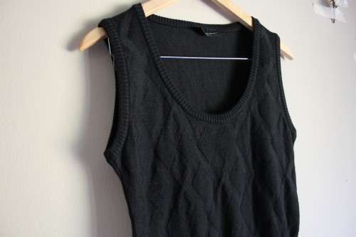 Black Knit Vest / Pull over by Foschini (Medium)