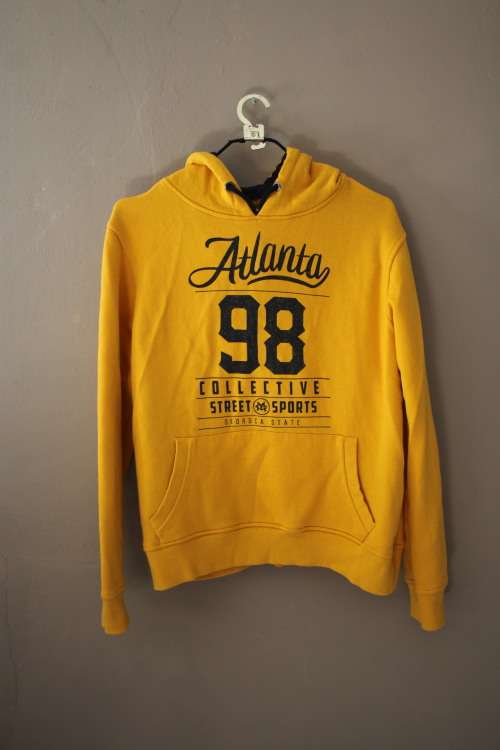 Mustard and Navy Sweatshirt (Medium / Large)