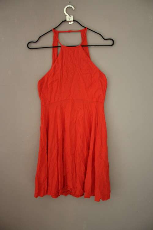 Orange Halter Style Dress by `Mango` (Small)